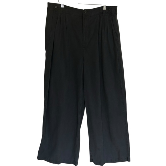 Madewell Harlow Black Wide-Leg Pant 16 Buisness Casual Soft - Picture 6 of 15